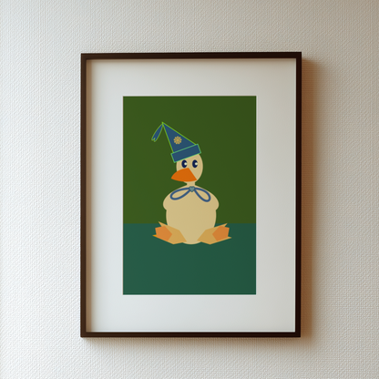 Contemporary Mother Goose Classic Giclée Wall Art Print