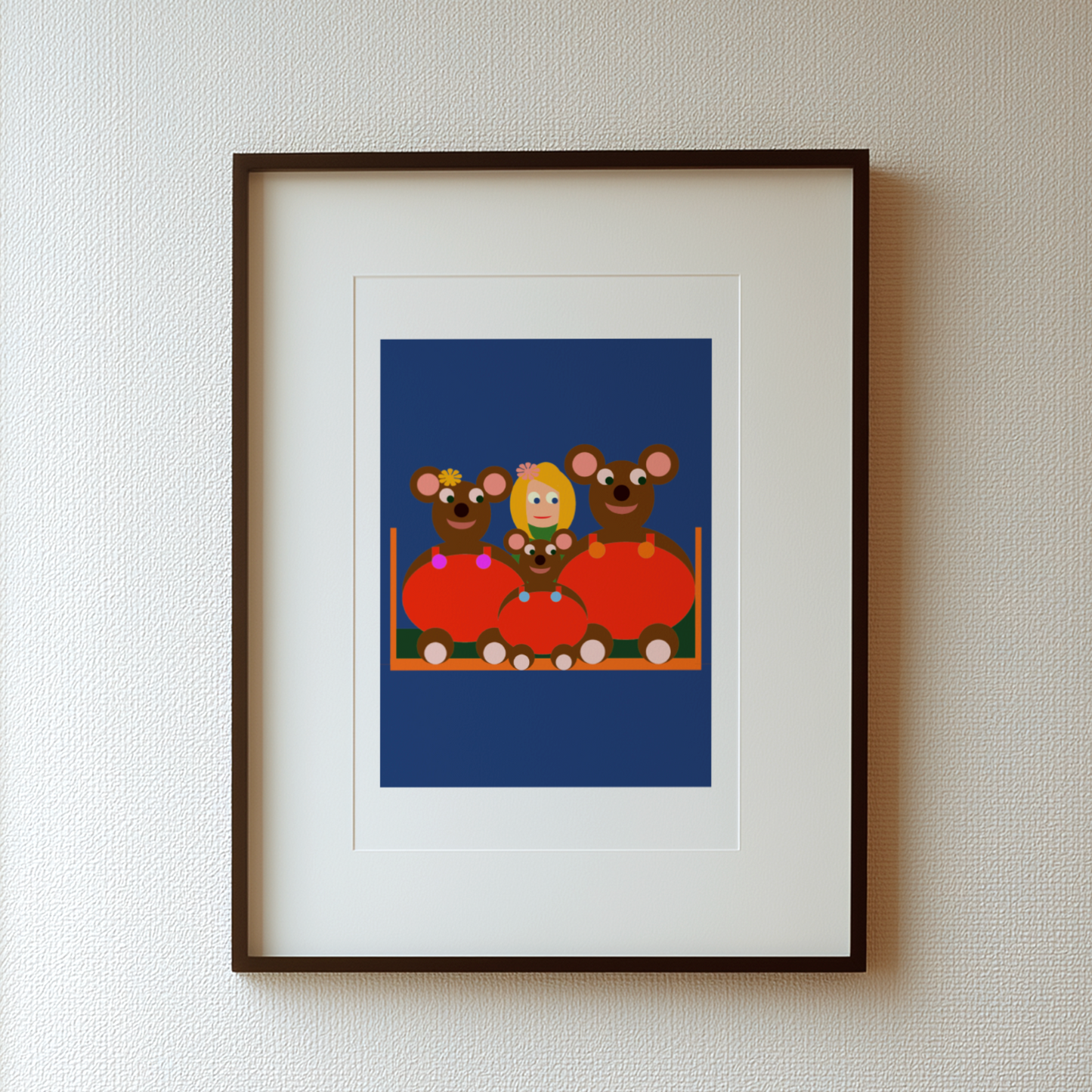 Goldilocks and the Three Bears Giclée Wall Art Print