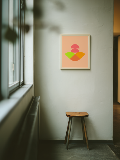 Mid-Century Modern Bauhaus Bonbons | Abstract Geometric Wall Art Collection
