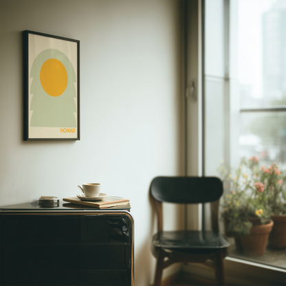 The Sun Traveler Art Series | Mid-Century Modern Wall Art