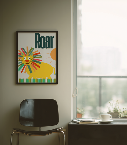 12x16 Wild Words Educational Poster Collection Animal Giclée Wall Art Print
