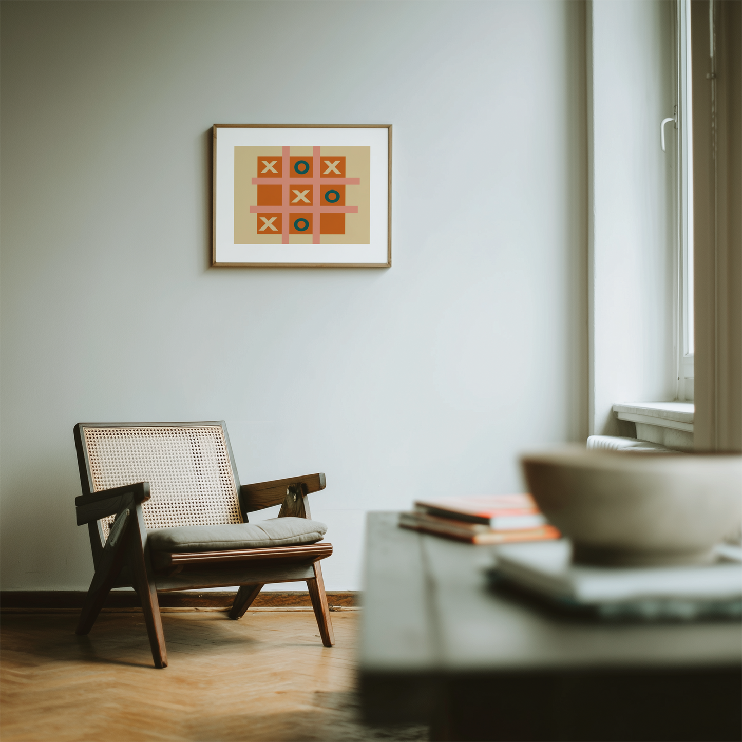Xs and Os Tic Tac Toe Giclée Wall Art Print