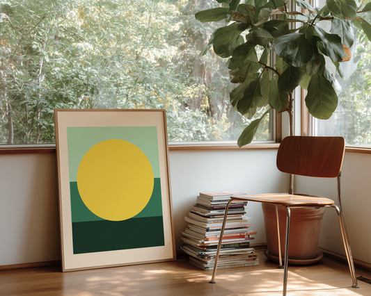 Geometric Sun | Bauhaus Horizon Study