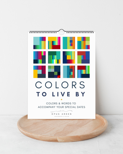 Colors to Live By Geometric Modern 2026 Wall Calendar (US & CA)