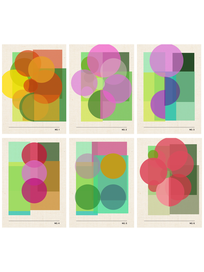 Modern Botanical Impressions | Abstract Botanical Wall Art Collection