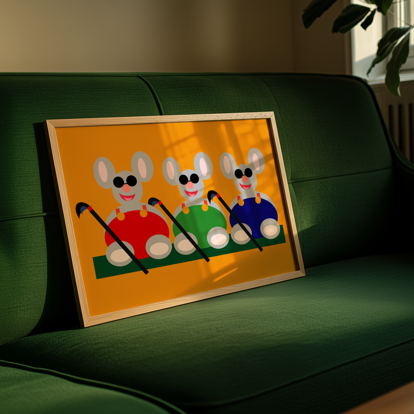 Three Blind Mice Giclée Wall Art Print