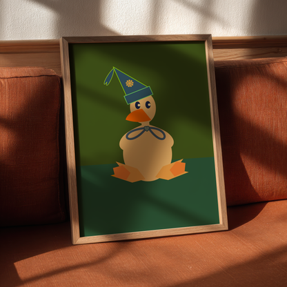 Contemporary Mother Goose Classic Giclée Wall Art Print