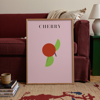 Mid-Century Modern Summer Fruits | Abstract Fruit Wall Art