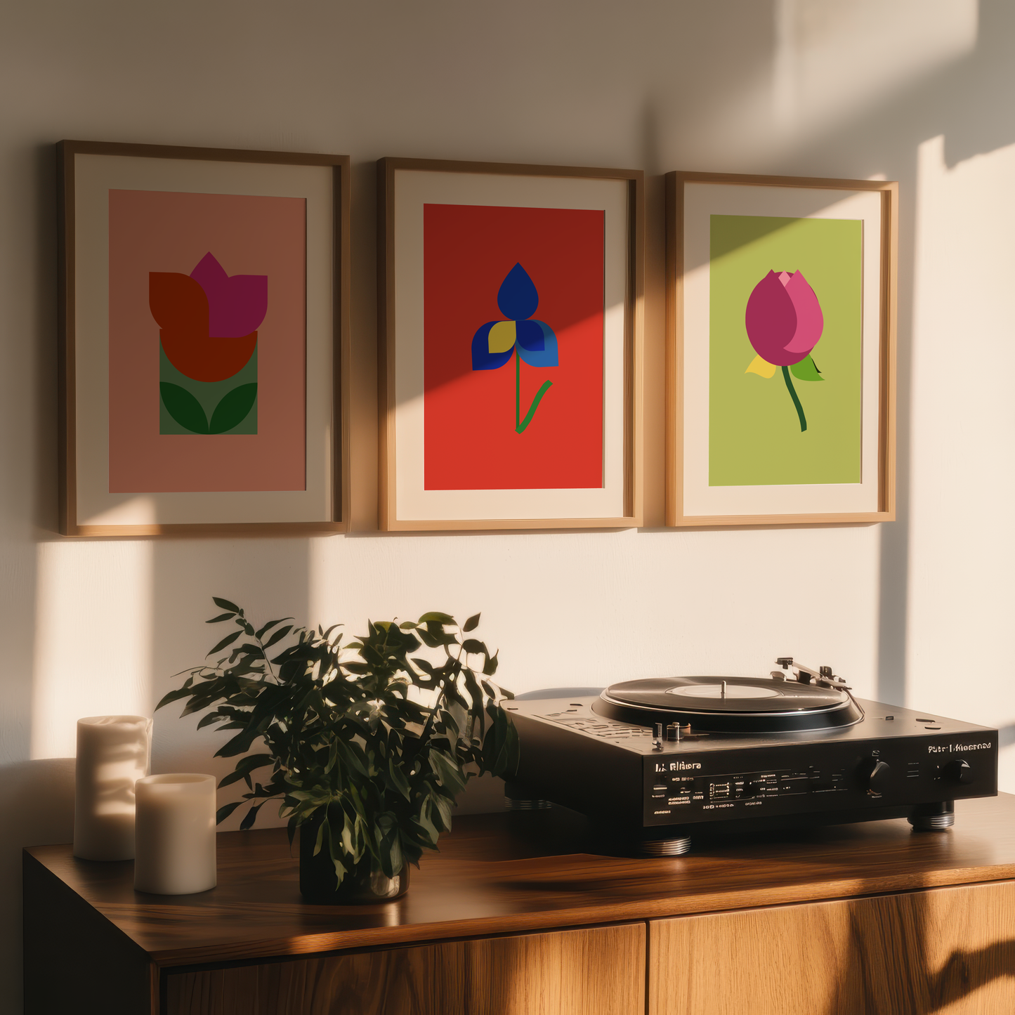 Mid Century Modern Botanicals | Inspired by Pennsylvania Dutch and Bauhaus