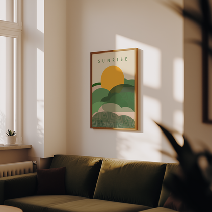 The Sun Traveler Art Series | Mid-Century Modern Wall Art